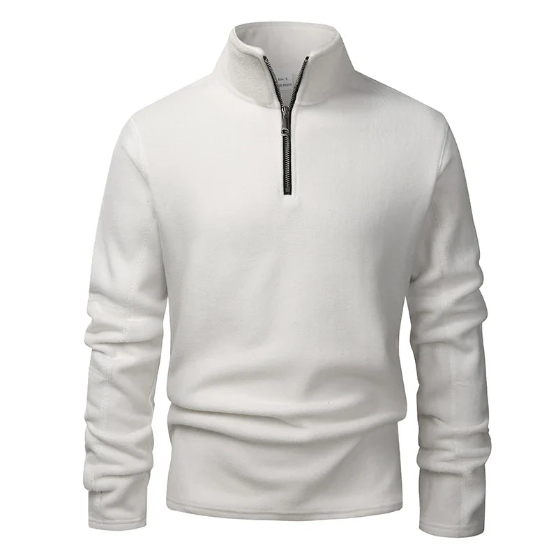 HALF-ZIP KNIT SWEATER