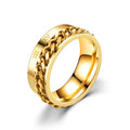 Chain Spinner Roman Numeral Ring