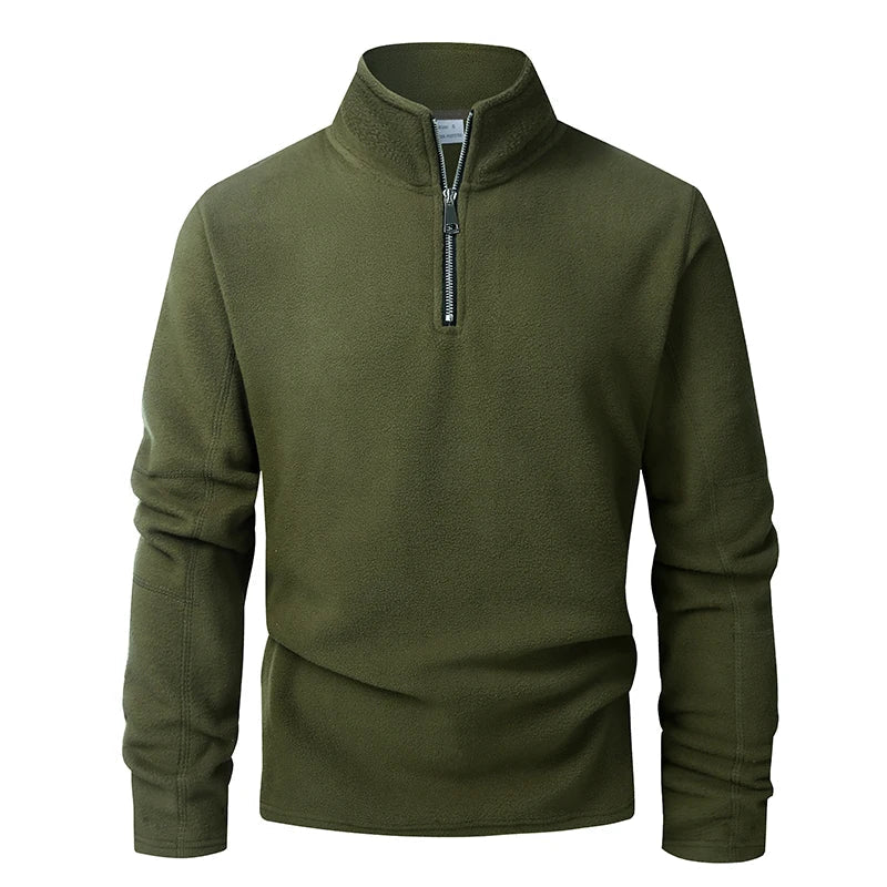 HALF-ZIP KNIT SWEATER