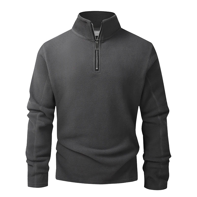 HALF-ZIP KNIT SWEATER