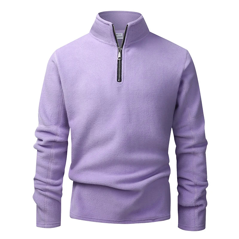 HALF-ZIP KNIT SWEATER