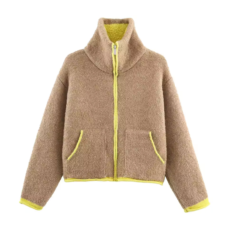 Cozy Sherpa Zip-Up Jacket